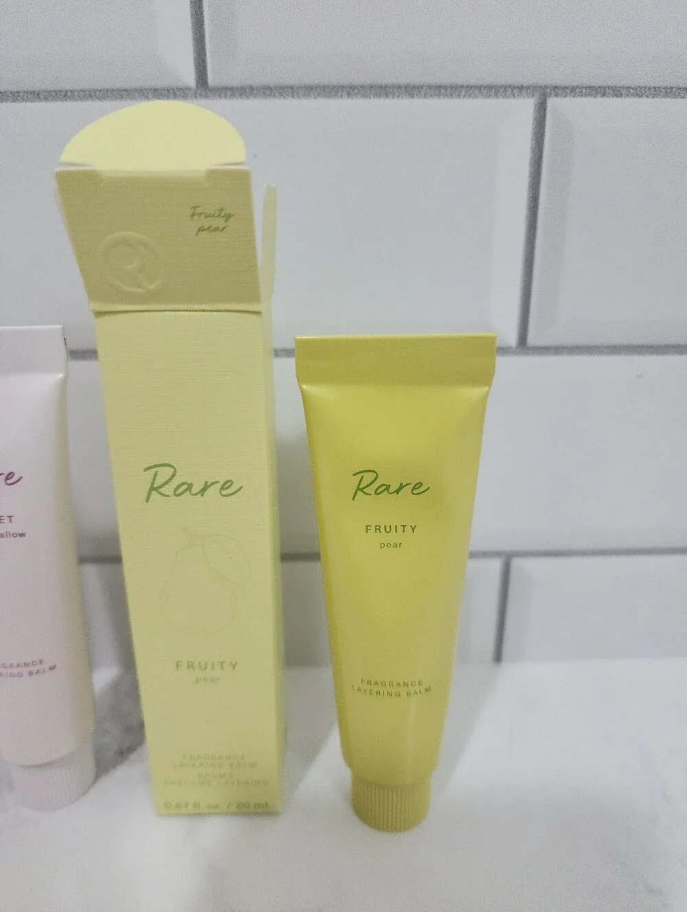 Rare Beauty Fragrance Layering Balm Bundle: Sweet Marshmallow & Fruity Pear